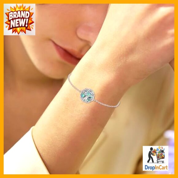 Sterling Silver Tree of Life Bracelet Elegant Minimal Boho Symbolic Jewelry Gift